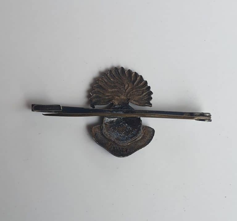Grenadier Guards Sweetheart Brooch Stamped Silver.