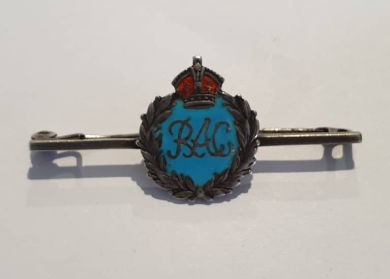 Royal Armoured Corps Sweetheart Brooch With Enamel. Pin Intact.