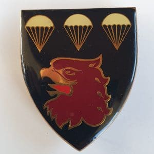 South African 3 Parachute Battalion Arm Flash (black Issue). All Three Pins Intact.