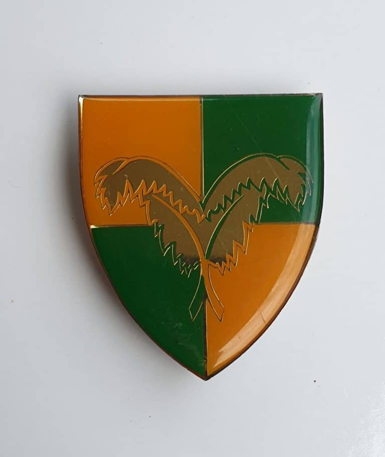 South African Group 4 Hq Shoulder Flash. All Three Pins Intact.