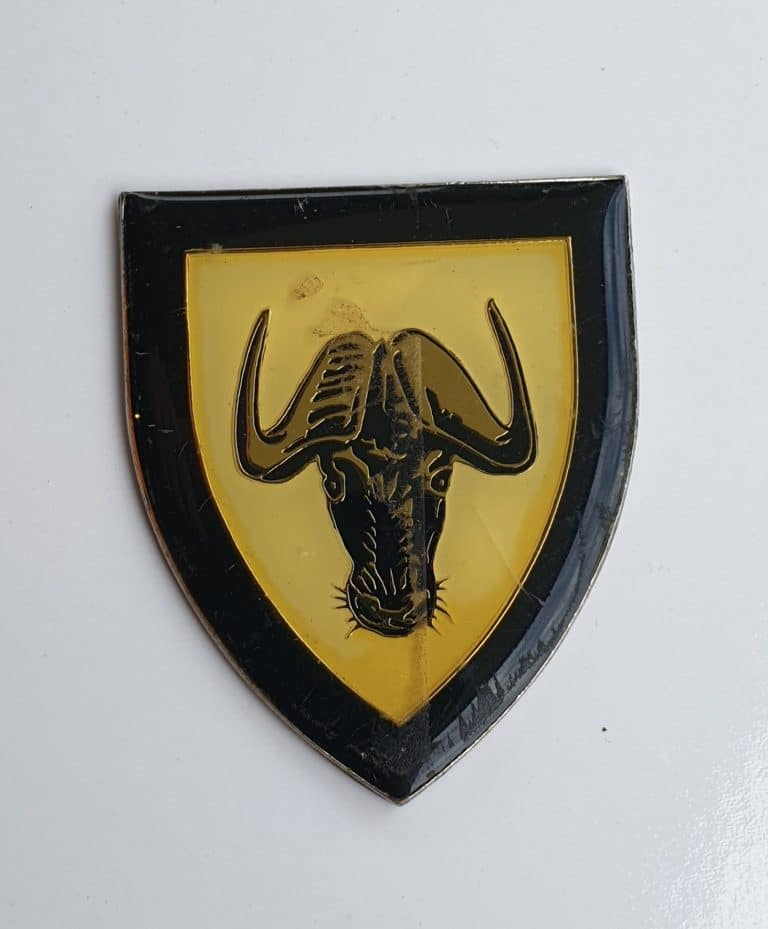 South African Regiment Port Natal “motorised Infantry Regiment “shoulder Flash. Missing All Pins.