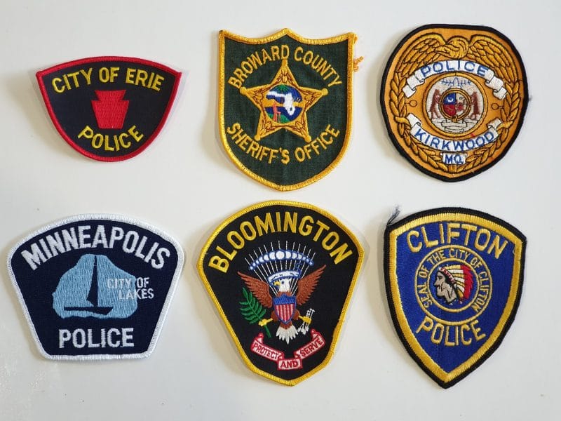 6 x Various USA Police patches as pictured - Lot 2 | Allied Militaria