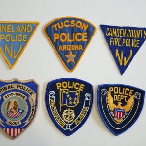 6 X Various Usa Police Patches As Pictured.