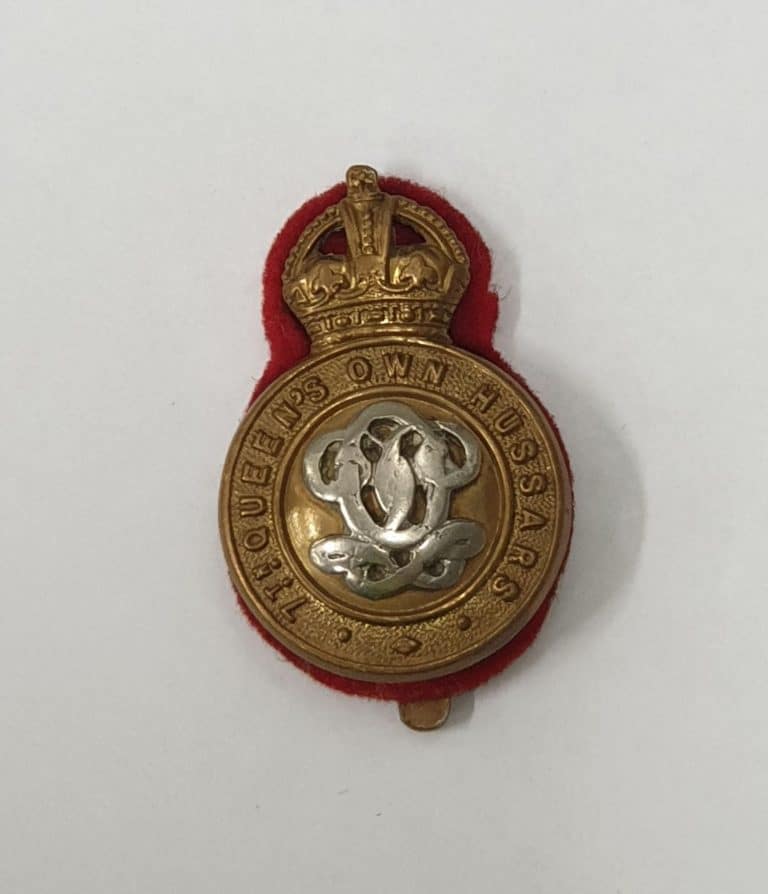 7th Queens Own Hussars Badge