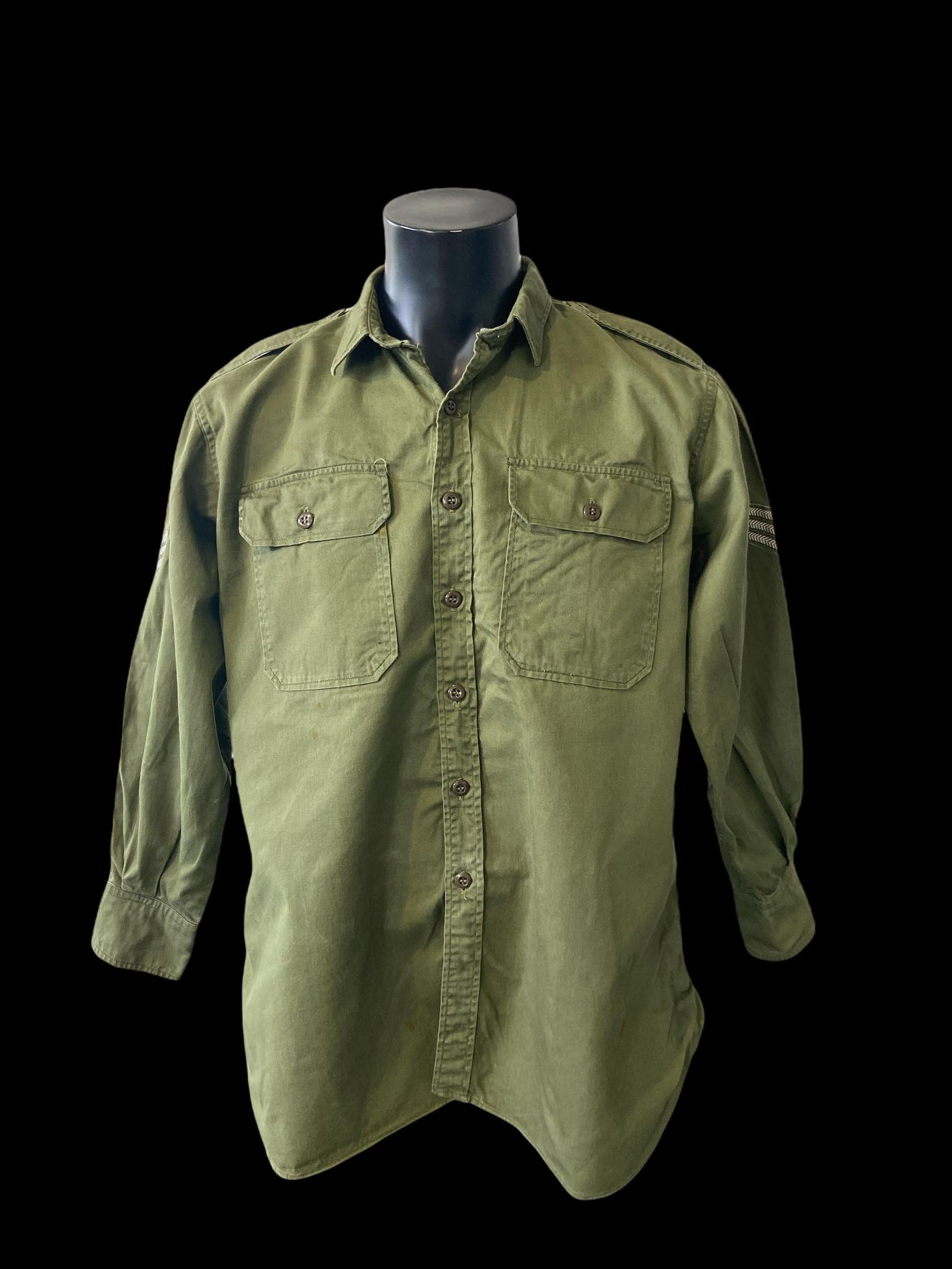 Australian Army Jungle Green Long Sleeve Shirt (Sergeant) - Vietnam War ...
