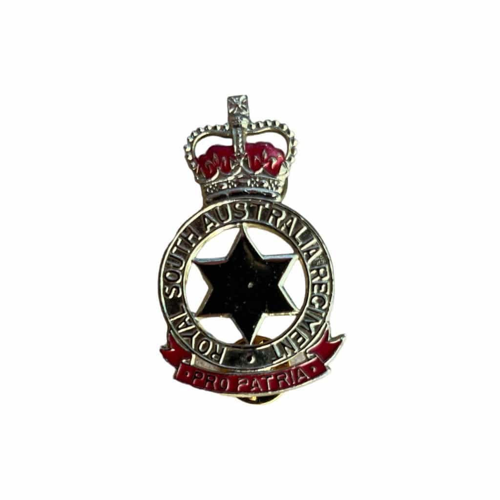 Royal South Australia Regiment Hat Badge – Stokes (A203) | Allied Militaria