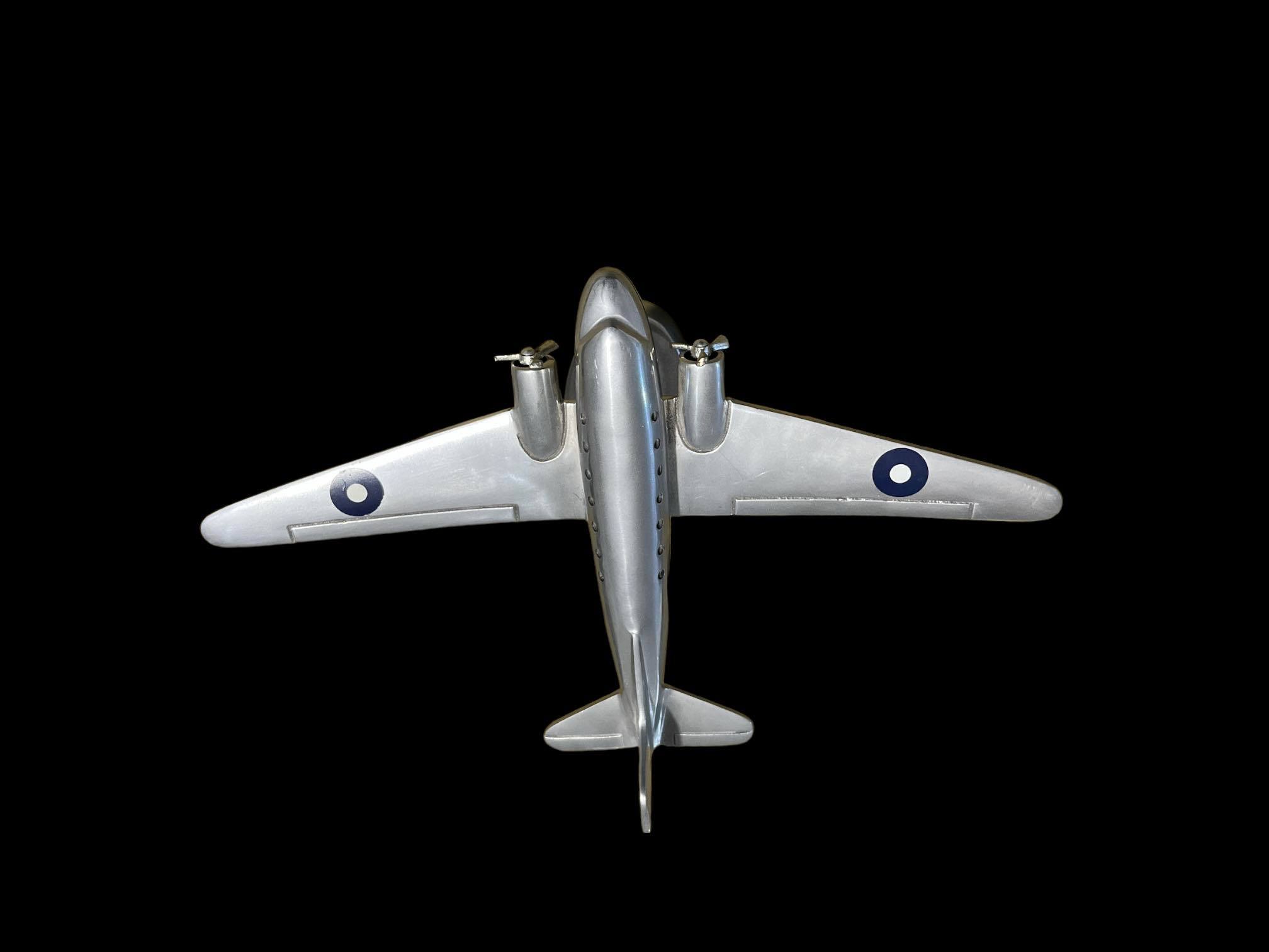 Large (42cm) RAAF Douglas DC3 Chrome Plane with WW2 era Roundel