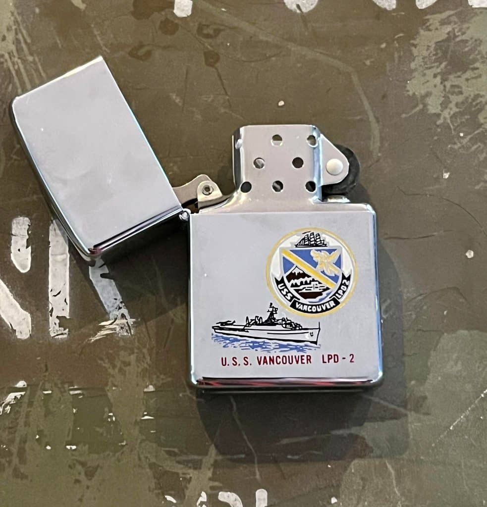 Original U.S.S. Vancouver LPD-2 Zippo (Z013) | Allied Militaria